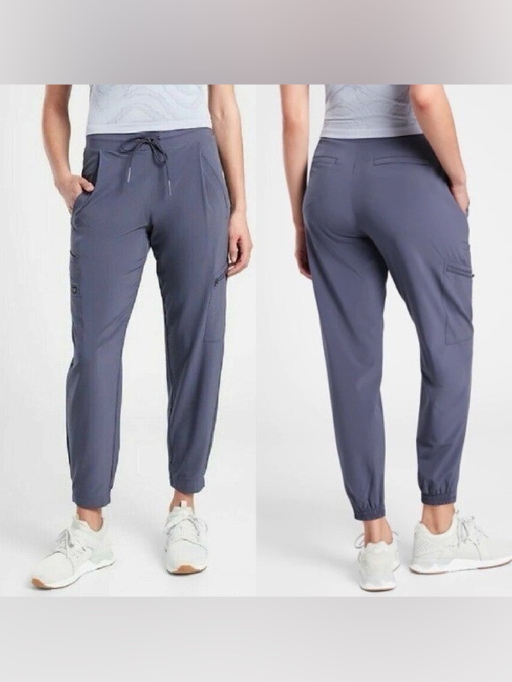 Athleta Venture Pant NWT Size 14 Medieval Violet High Rise Travel Hiking Pants